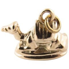 14 Karat Yellow Gold Camel Charm