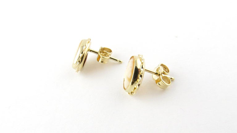 14 Karat Yellow Gold Cameo Earrings For Sale at 1stDibs | cameo karat ...