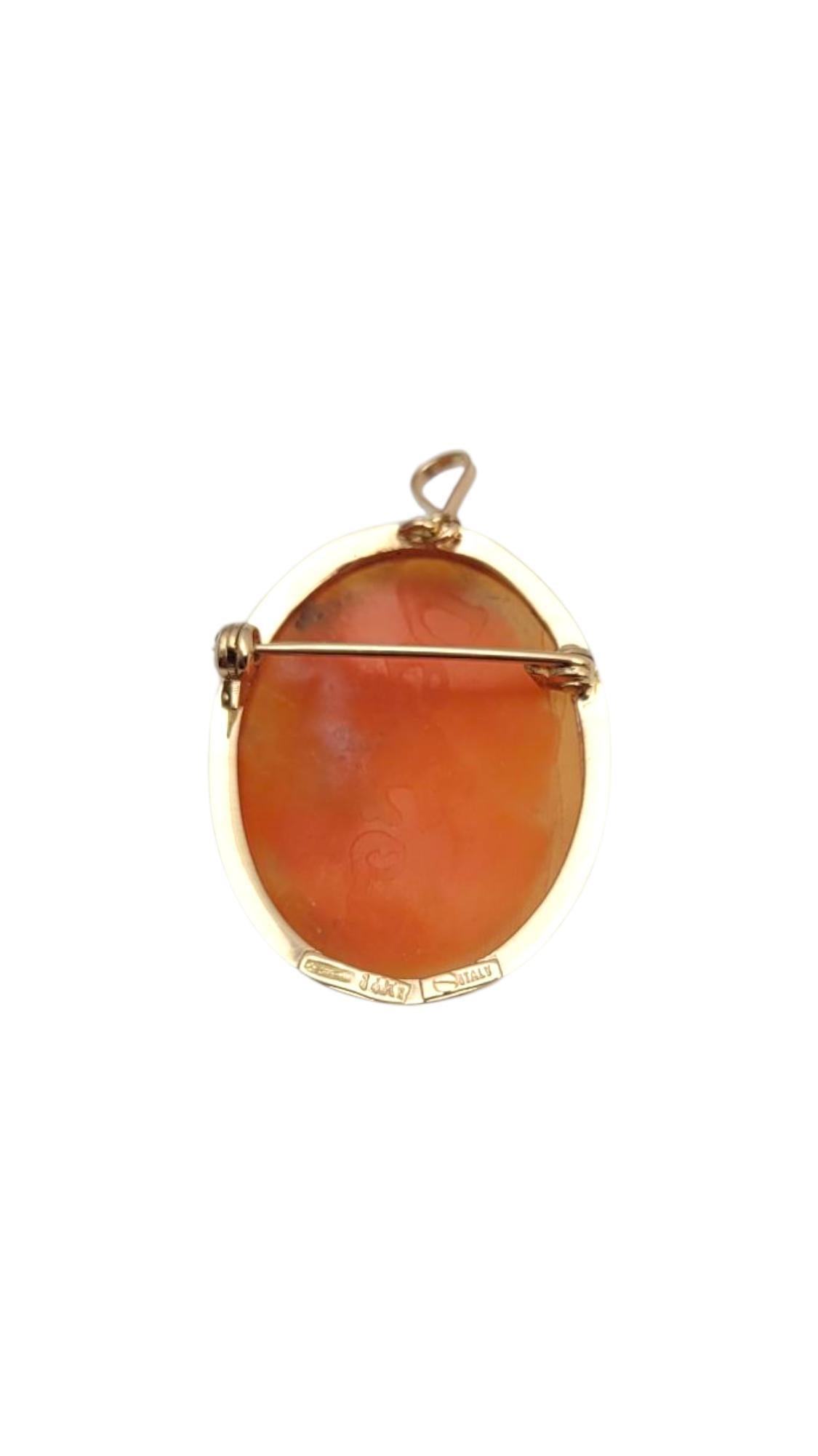 14 Karat Yellow Gold Cameo Pendant/Pin

A little gold, a little glamour, and a cameo that’s been serving side profile realness since the 1800s—wear it as a pendant or a pin, and let the vintage drama do the talking. This cameo pendant is