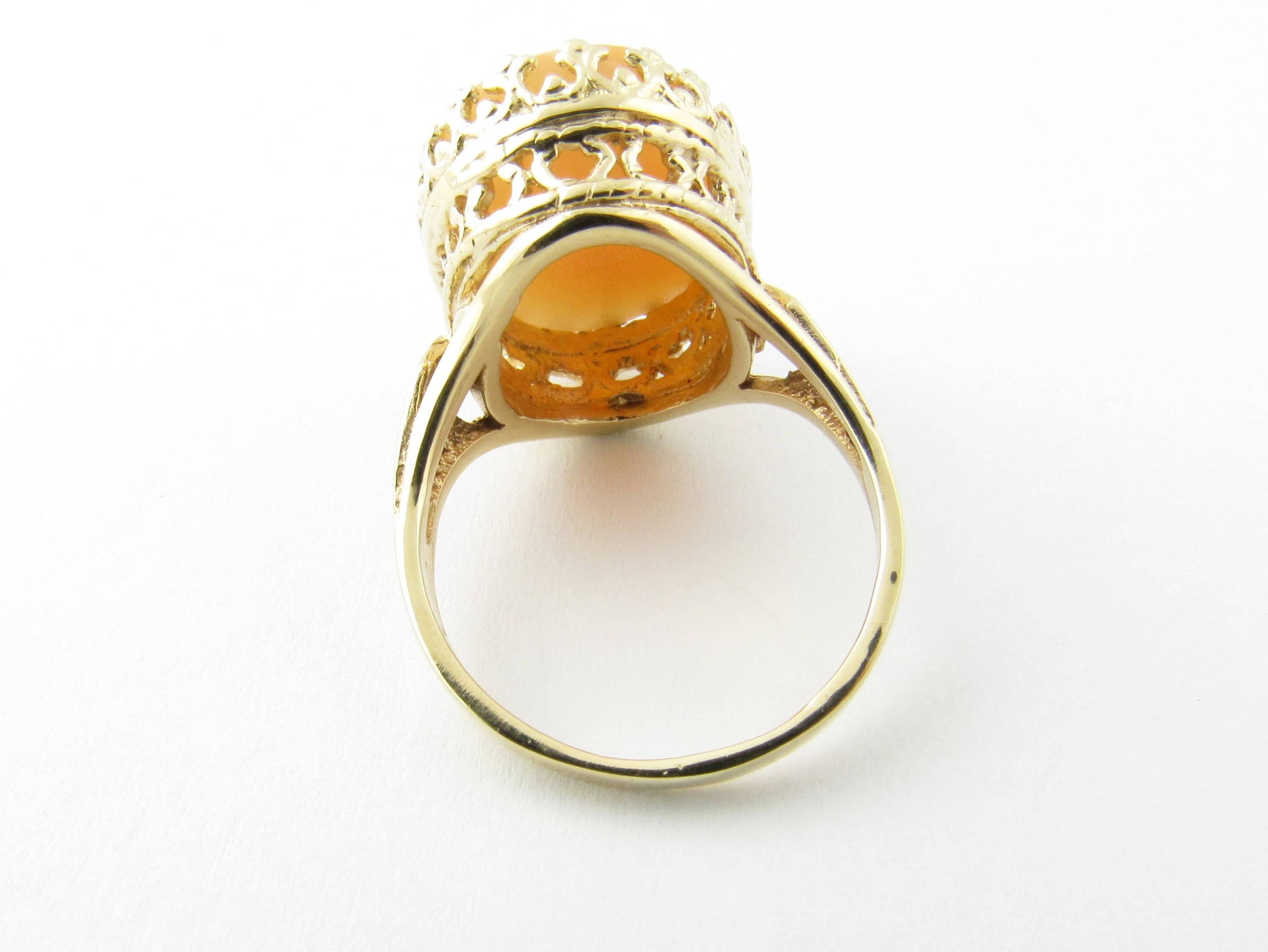 solid gold cameo ring