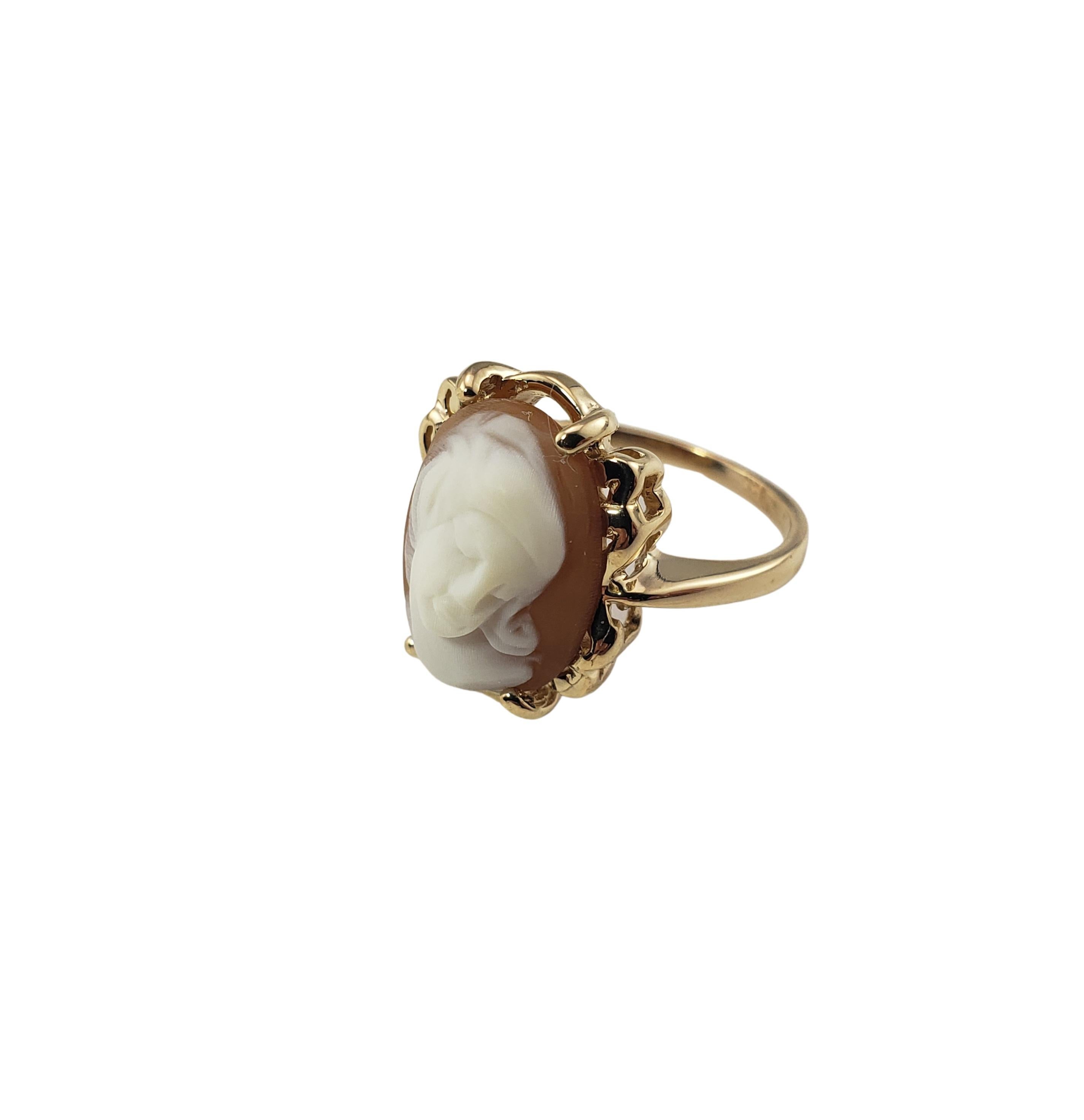 gold cameo ring vintage