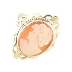 14 Karat Yellow Gold Cameo Ring