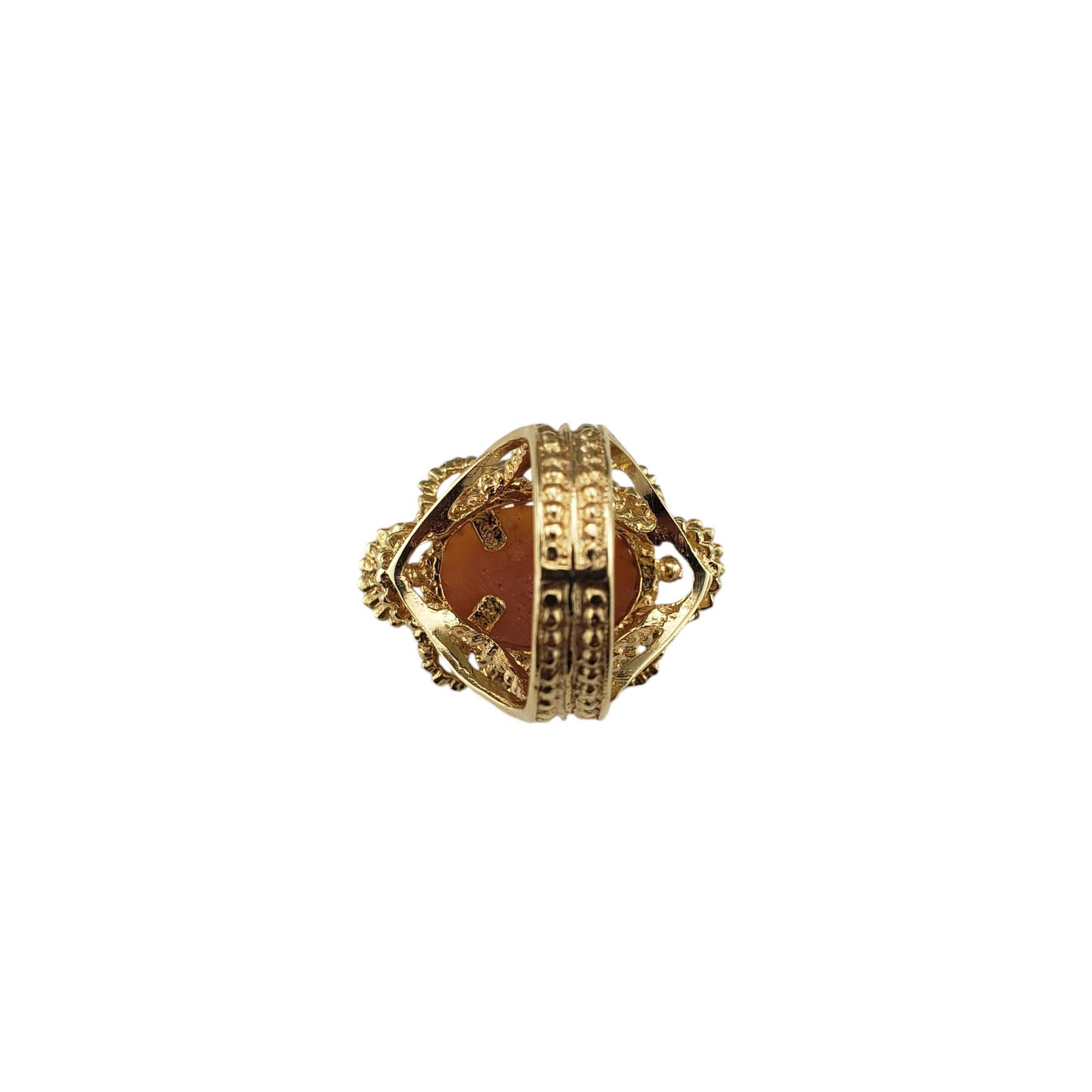 Bague camée en or jaune 14 carats taille 5,5 n°18973 en vente 1