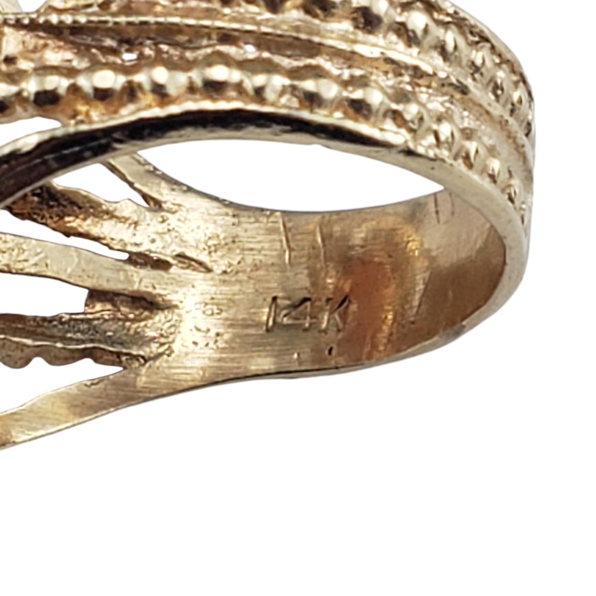 Bague camée en or jaune 14 carats taille 5,5 n°18973 en vente 2