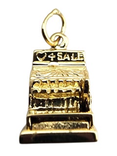 14 Karat Yellow Gold Cash Register Charm #23908