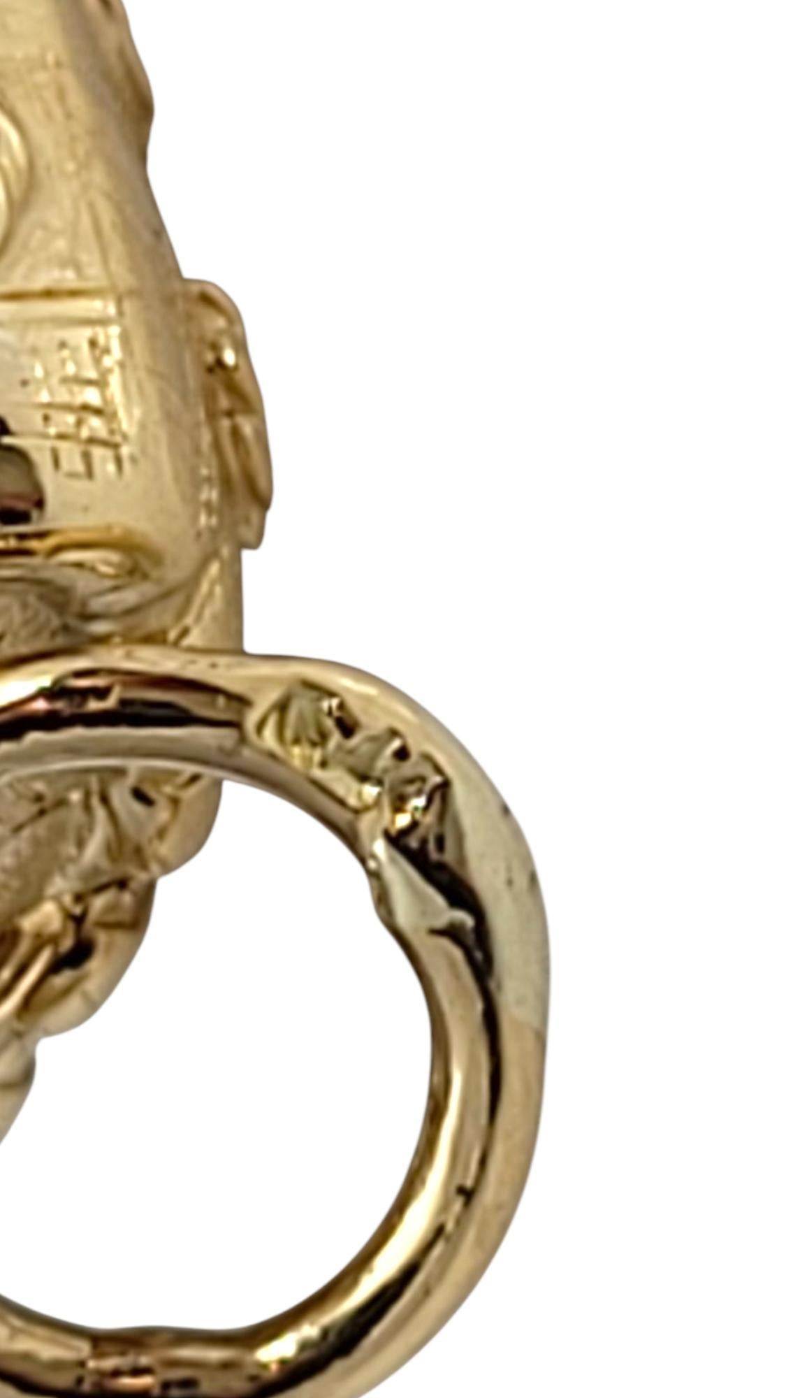 14 Karat Yellow Gold Castle Charm #21630 im Angebot 3