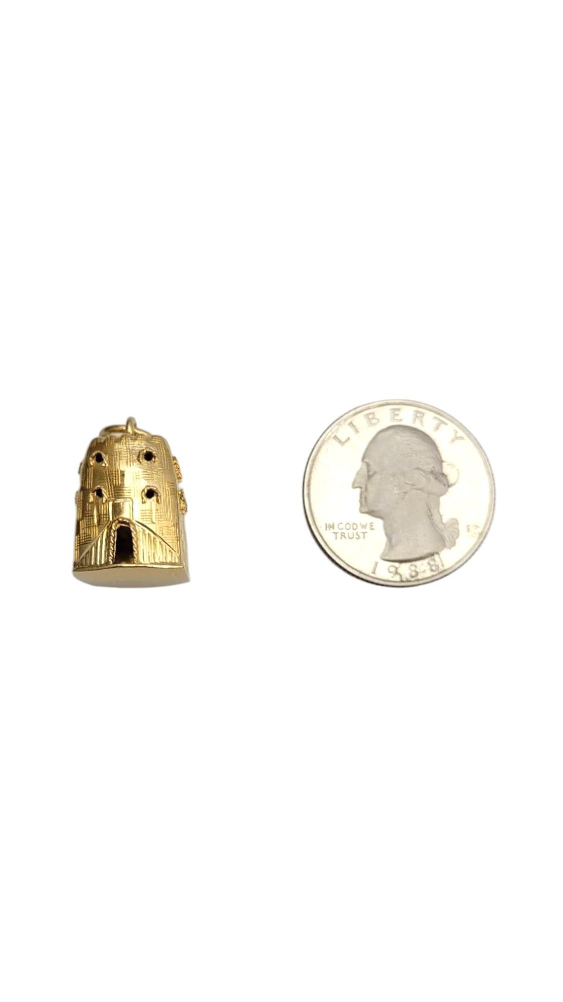 14 Karat Yellow Gold Castle Charm #21630 im Angebot 4