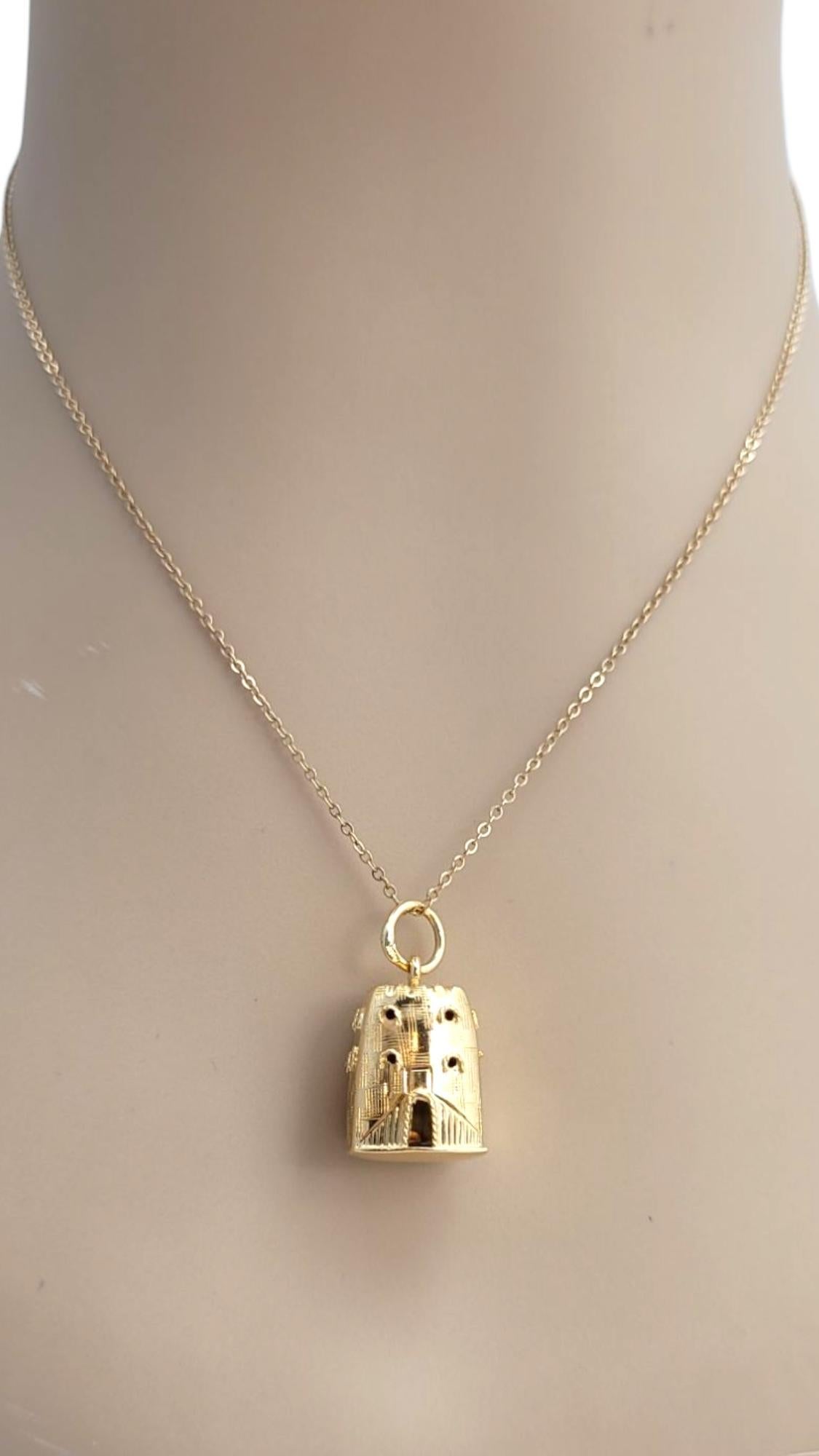 14 Karat Yellow Gold Castle Charm #21630 im Angebot 5