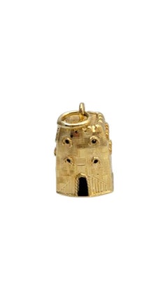 14 Karat Yellow Gold Castle Charm #21630
