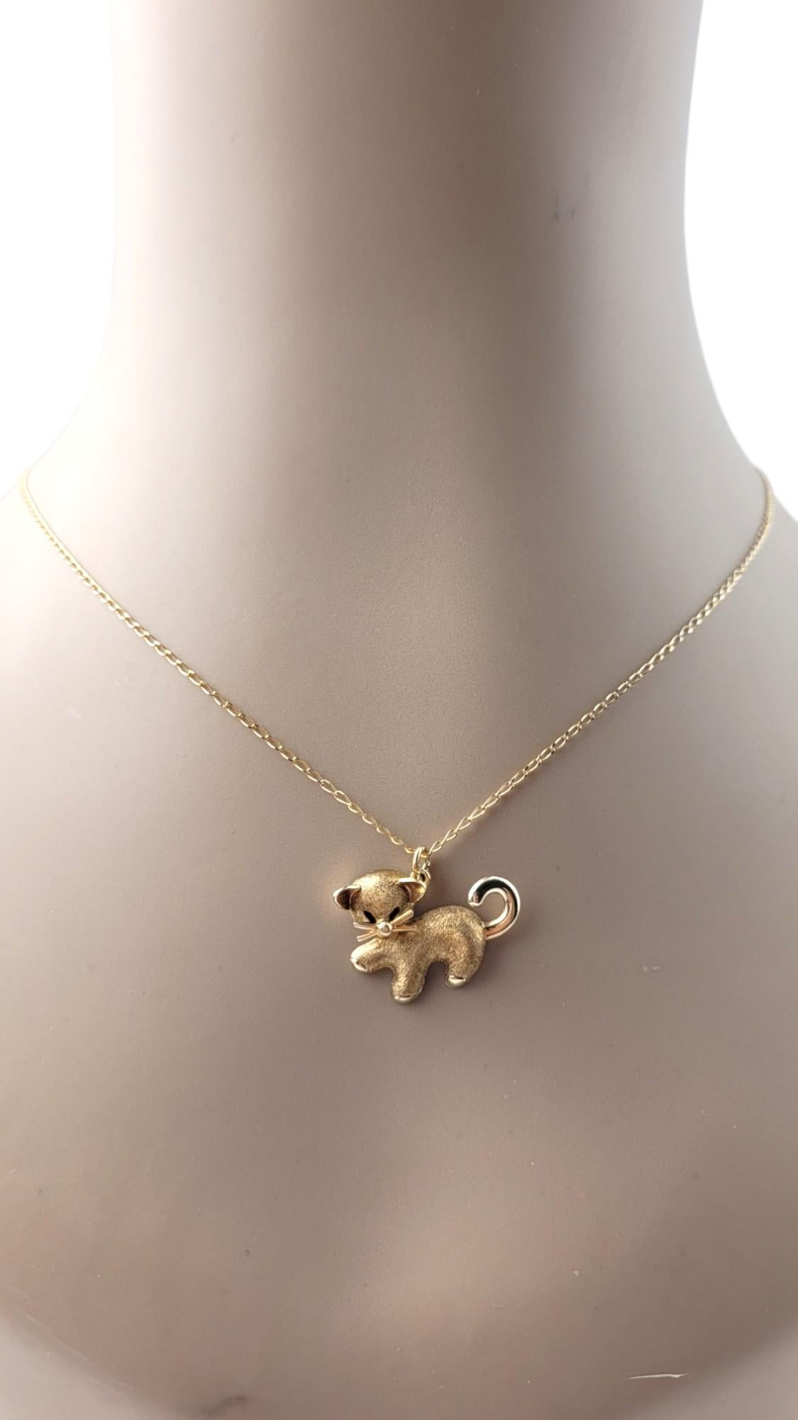 Pendentif chat en or jaune 14 carats n° 20864 en vente 7