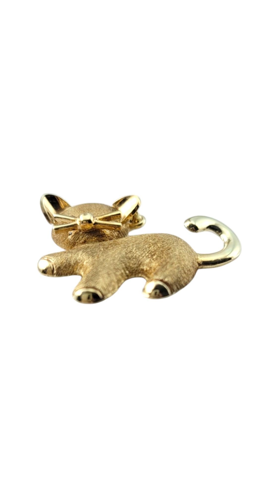 Pendentif chat en or jaune 14 carats n° 20864 Bon état - En vente à Washington Depot, CT