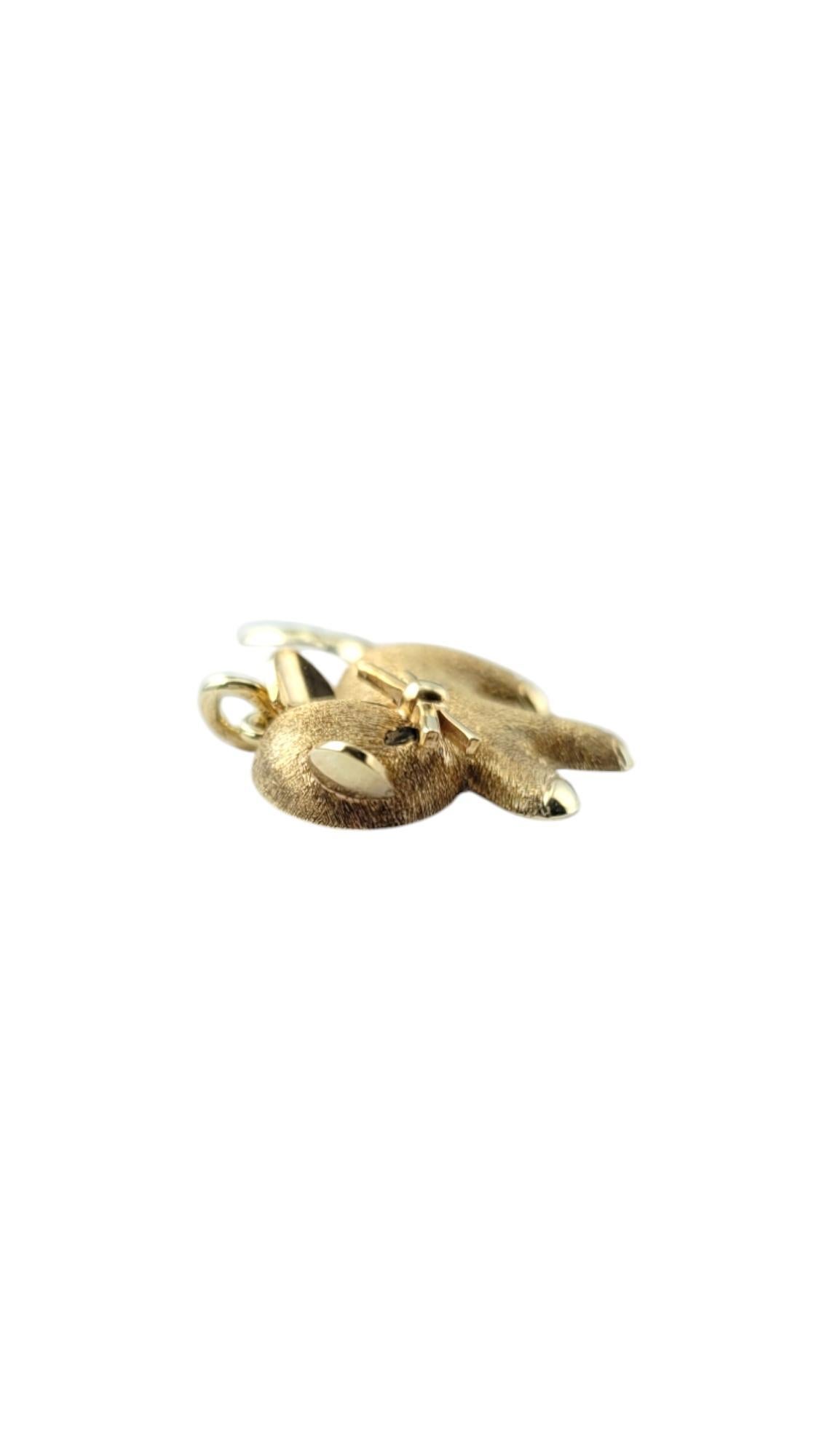 Pendentif chat en or jaune 14 carats n° 20864 en vente 2