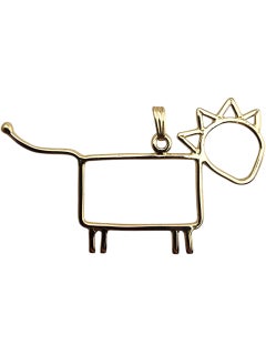 Pendentif en or jaune 14 carats représentant un chat #23585