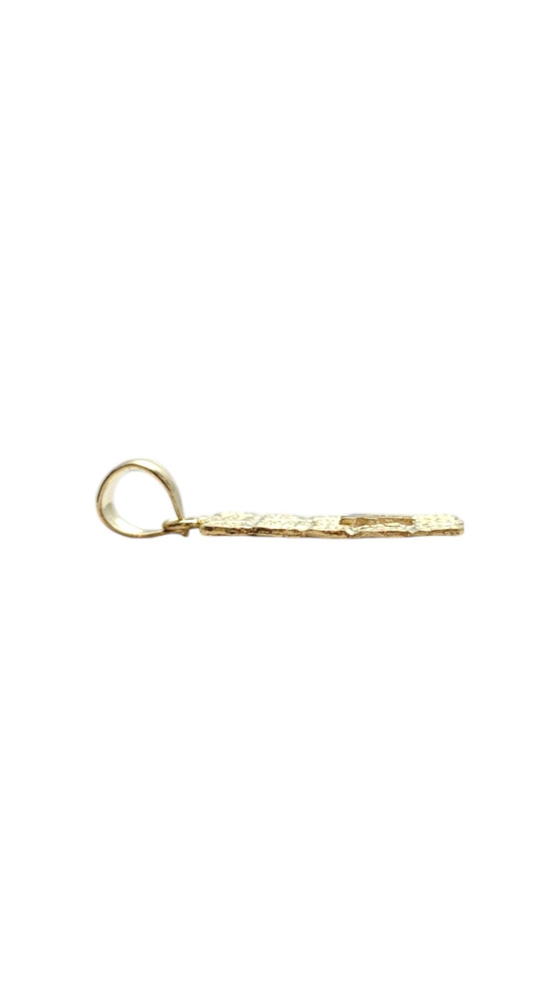 14 Karat Yellow Gold Chai and Western Wall Pendant #20739 1