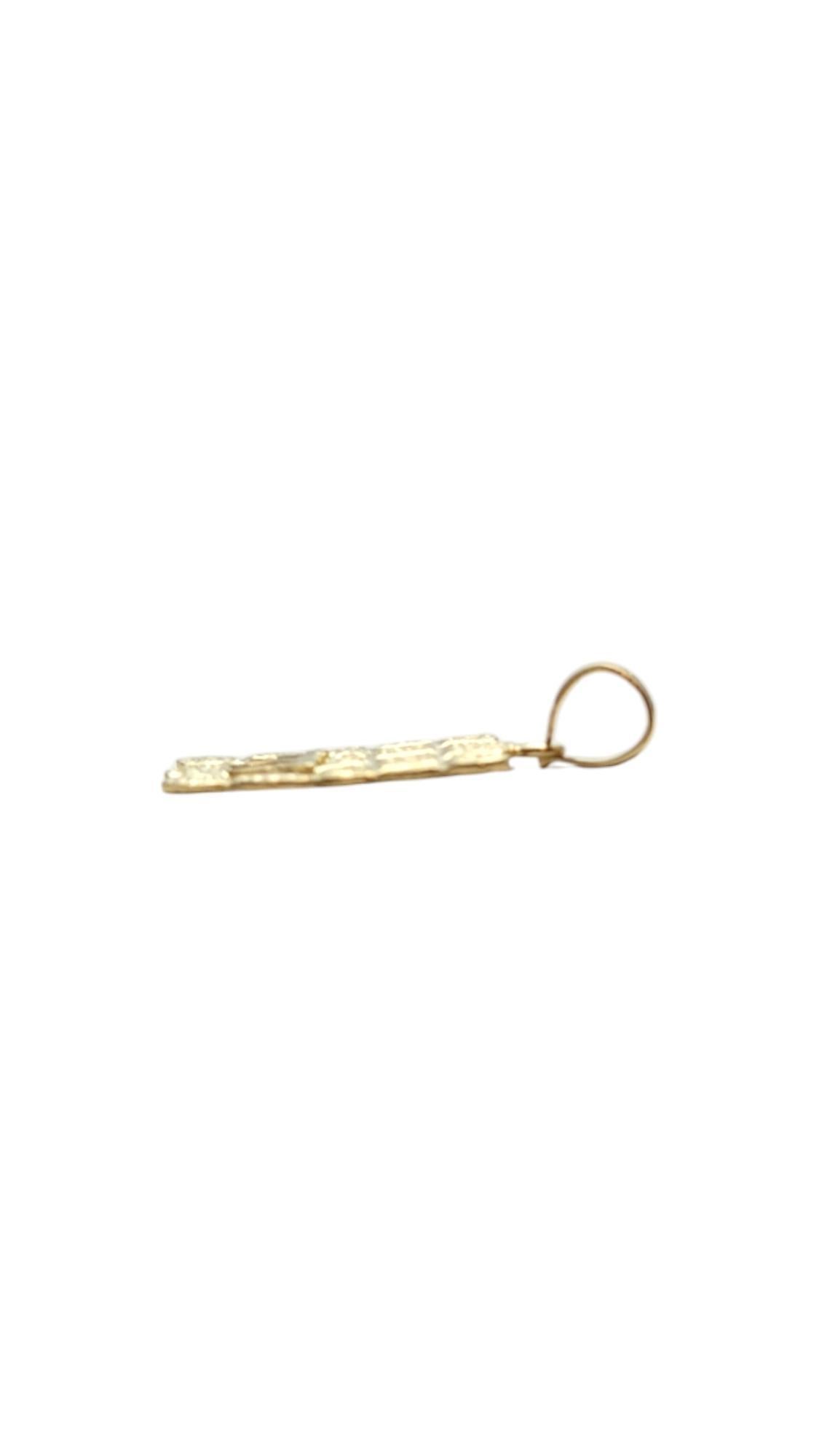 14 Karat Yellow Gold Chai and Western Wall Pendant #20739 3