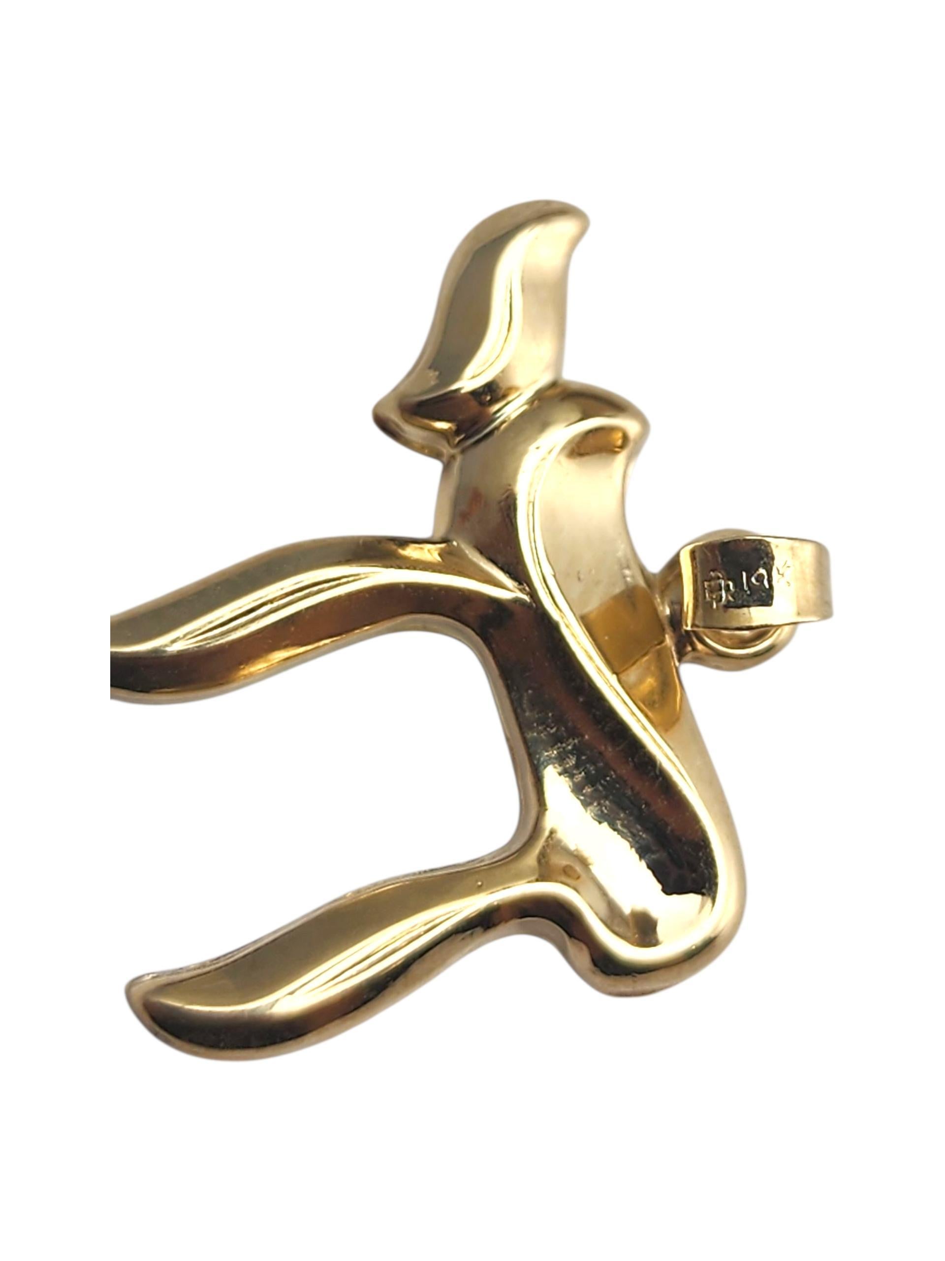 Pendentif Chai en or jaune 14 carats #23505 en vente 3