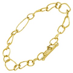 14 Karat Yellow Gold Chain Link Bracelet