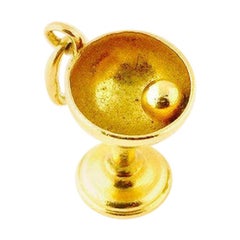 14 Karat Yellow Gold Chalice Charm