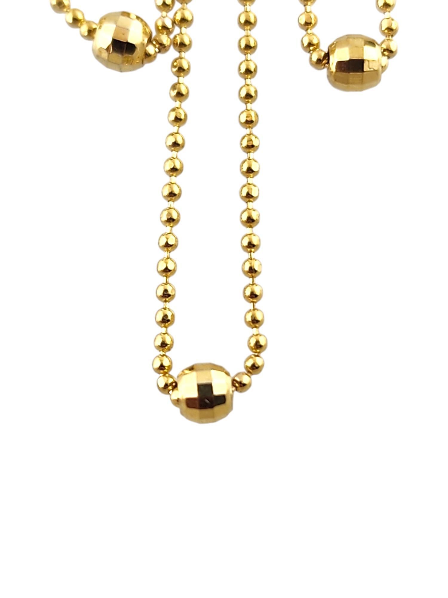 Women's 14 Karat Yellow Gold Chandelier Collar Necklace #18885 For Sale