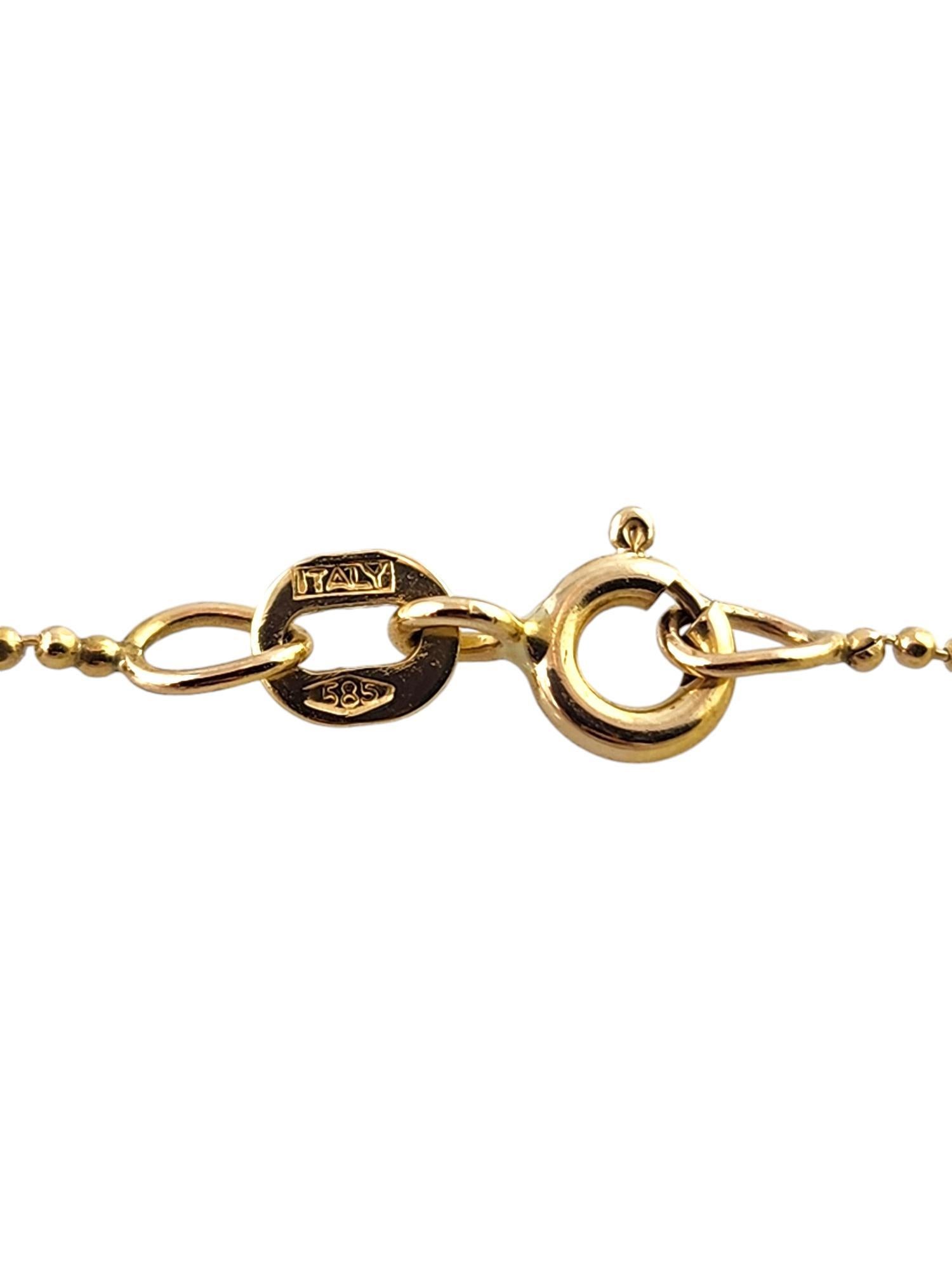 14 Karat Yellow Gold Chandelier Collar Necklace #18885 For Sale 2