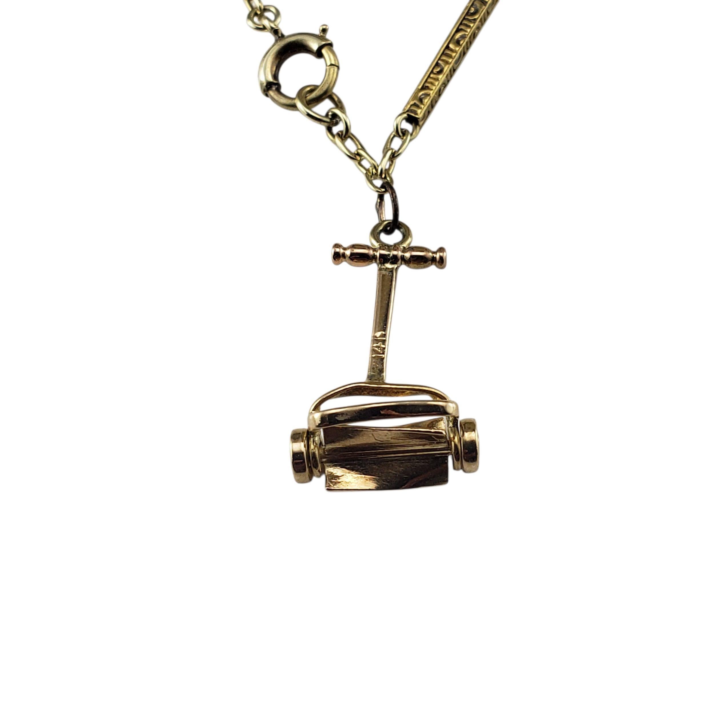 De las mujeres Pulsera de dijes de oro amarillo de 14 quilates con dijes surtidos #22908 en venta