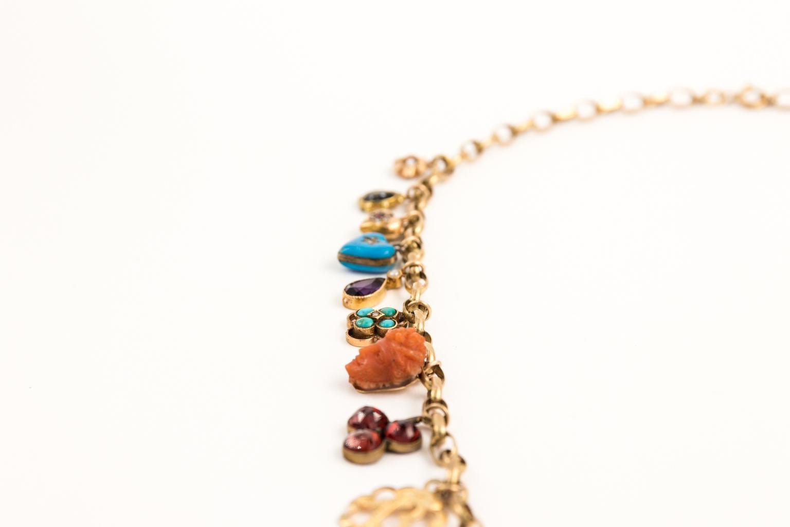 gold charms for necklaces