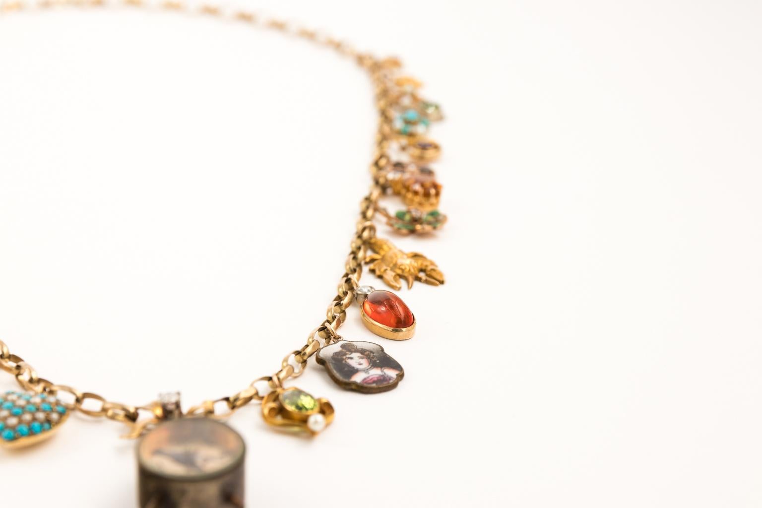 gold charm for necklace