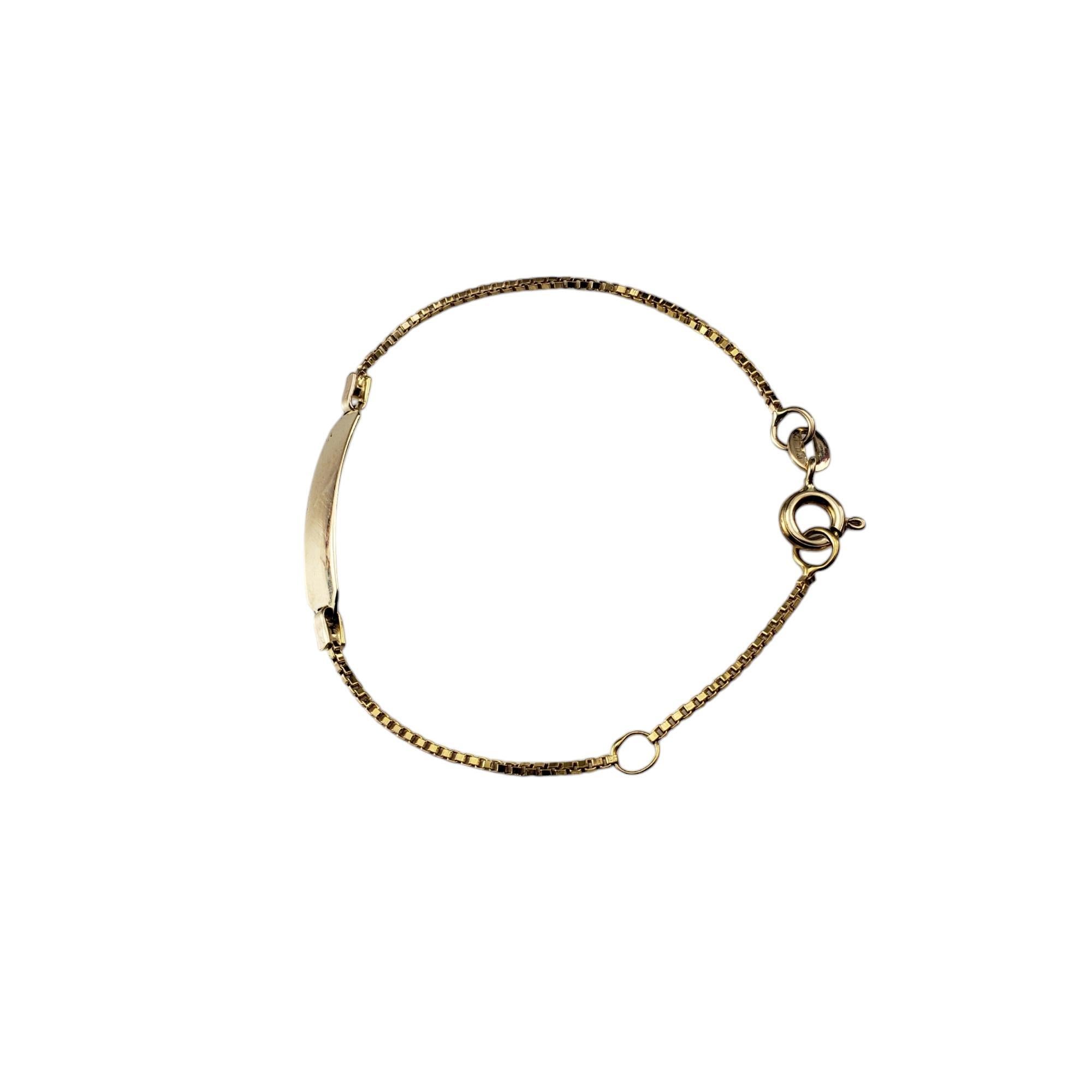 Bracelet ID d'enfant en or jaune 14 carats n° 20624 Unisexe en vente