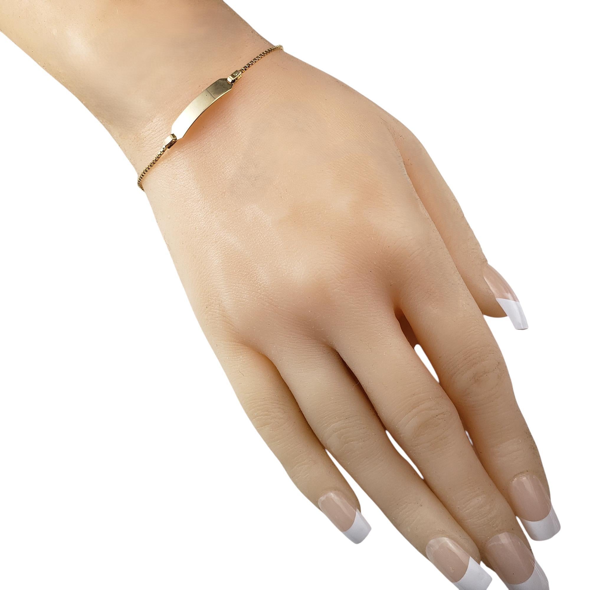 Bracelet ID d'enfant en or jaune 14 carats n° 20624 en vente 2