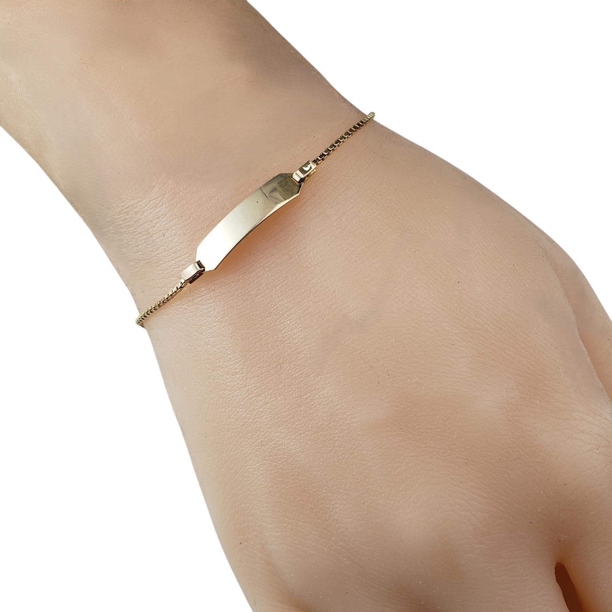 Bracelet ID d'enfant en or jaune 14 carats n° 20624 en vente 3