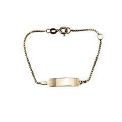14 Karat Yellow Gold Child's ID Bracelet #20624