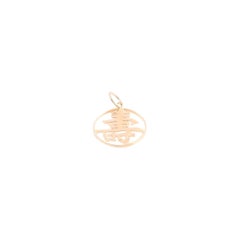14 Karat Yellow Gold Chinese Happiness Charm