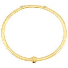 14 Karat Yellow Gold Choker Necklace