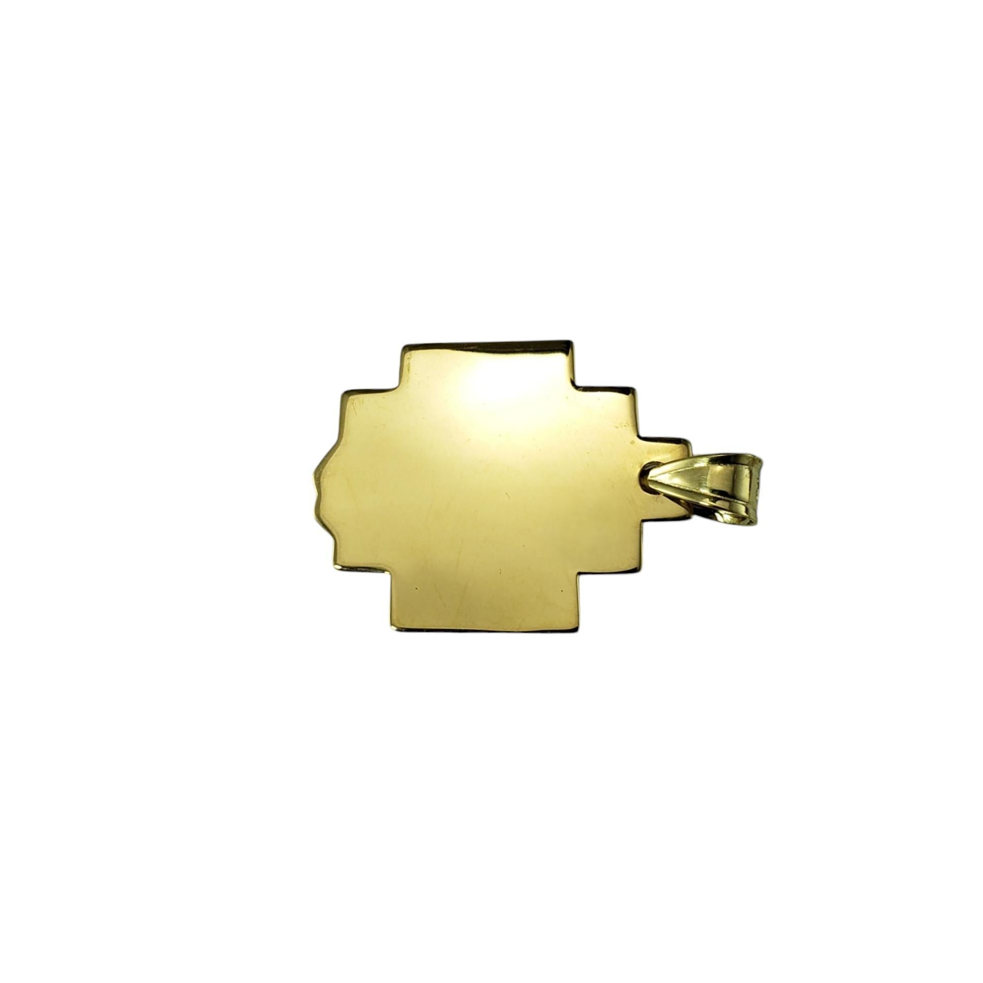 Women's or Men's 14 Karat Yellow Gold Christ Head Pendant #20259