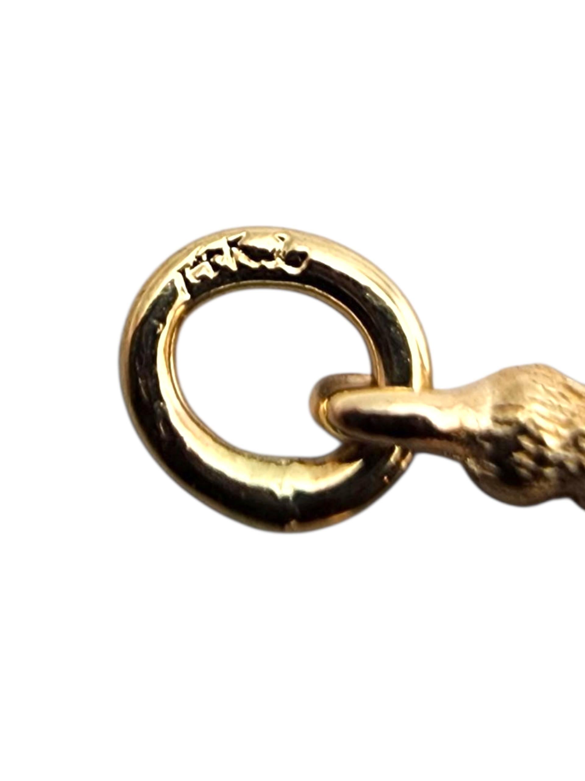 Breloque de sapin de Noël en or jaune 14 carats #23925 en vente 1