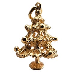 14 Karat Yellow Gold Christmas Tree Charm #23925