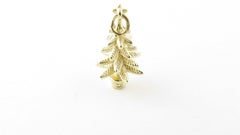 14 Karat Yellow Gold Christmas Tree Charm