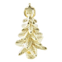 Vintage 14 Karat Yellow Gold Christmas Tree Charm