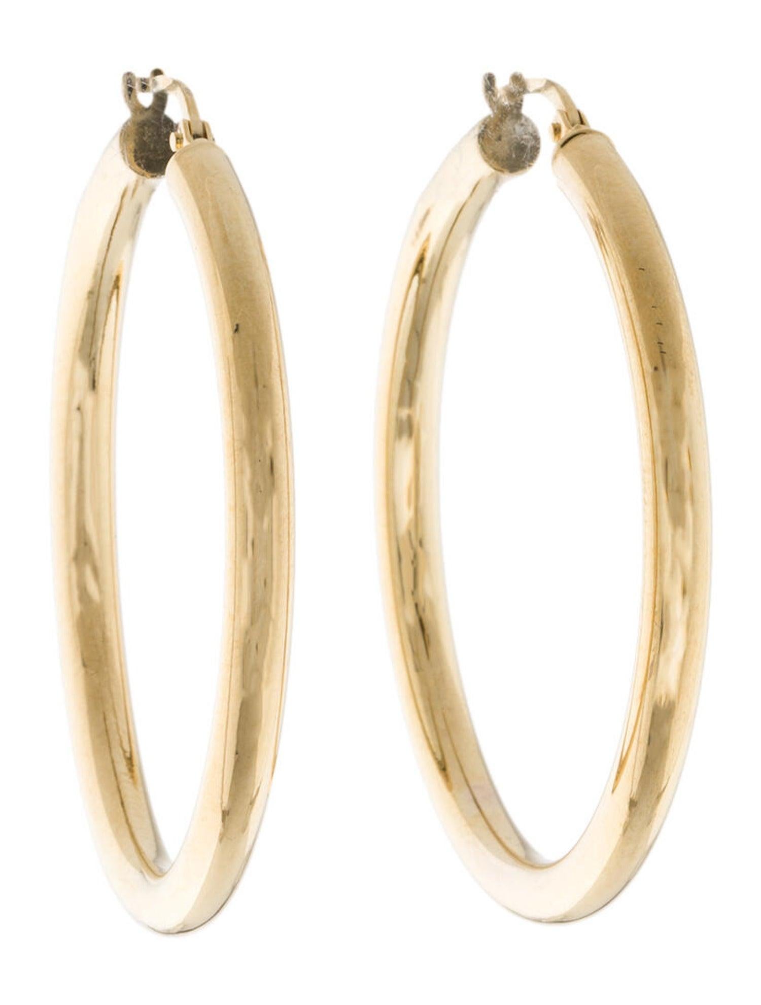 gold hollow hoops