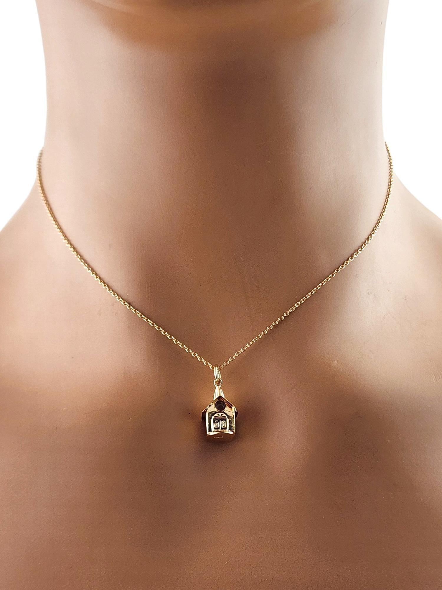 14 Karat Yellow Gold Church Chapel Charm #19809 For Sale 4
