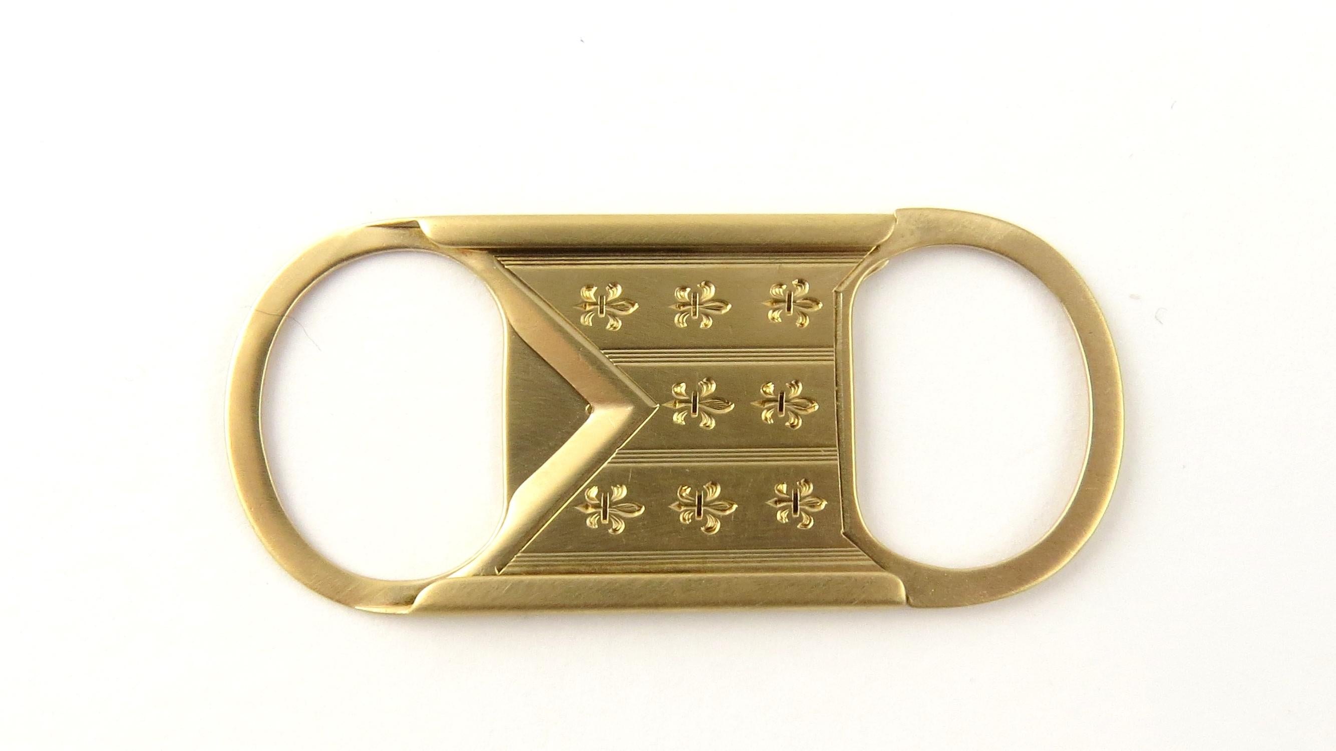 Men's 14 Karat Yellow Gold Cigar Cutter