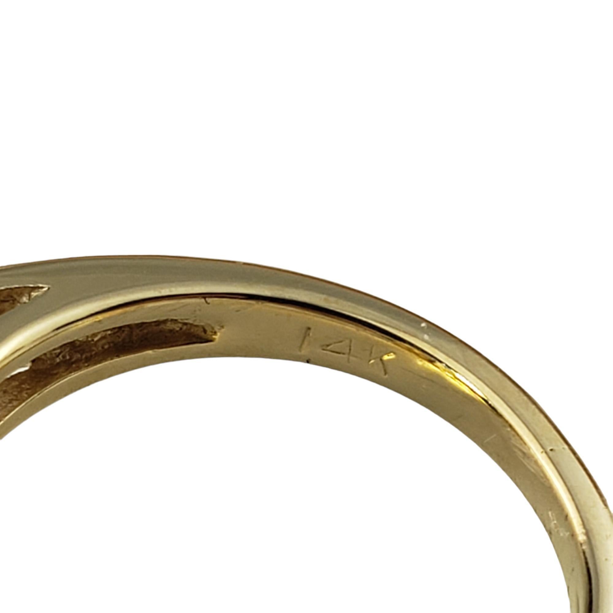 Bague en or jaune 14 carats, quartz et citrine taille 6,25 n°15727 en vente 1