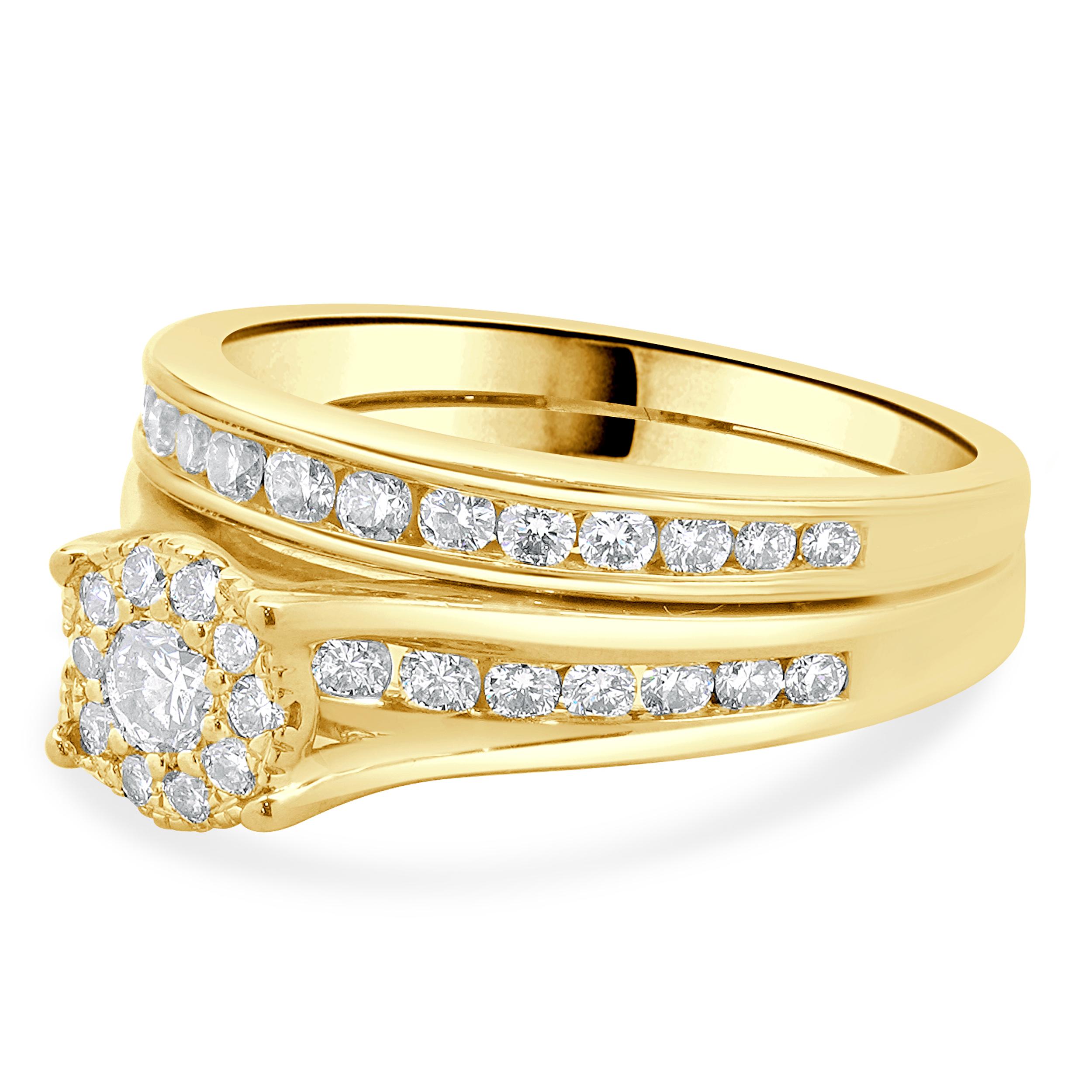 Designer: Sonderanfertigung
MATERIAL: 14K Gelbgold
Diamant: runder Brillantschliff = 0,65cttw
Farbe : I/J
Reinheit : SI2
Abmessungen: Ringspitze 7 mm
Größe: 6.75 kostenlose Größenanpassung verfügbar 
Gewicht: 7,06 Gramm
