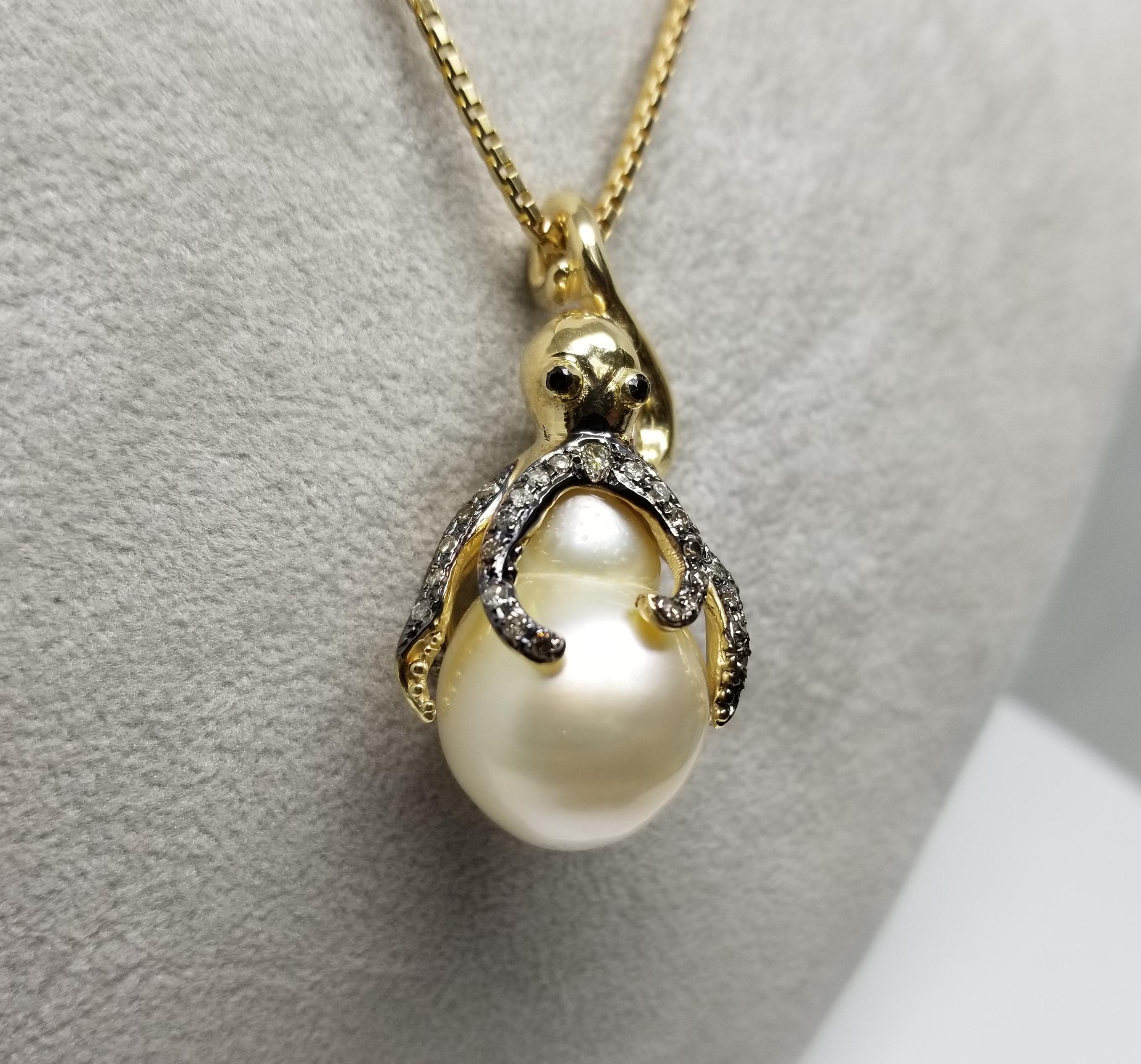 octopus pearl necklace