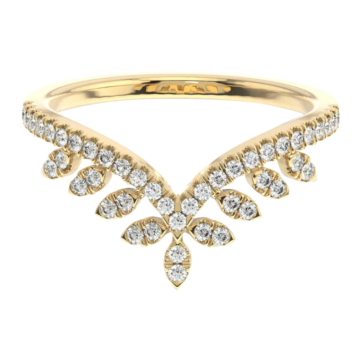 14 Karat Yellow Gold Colmar Diamond Ring '1/4 Carat' For Sale