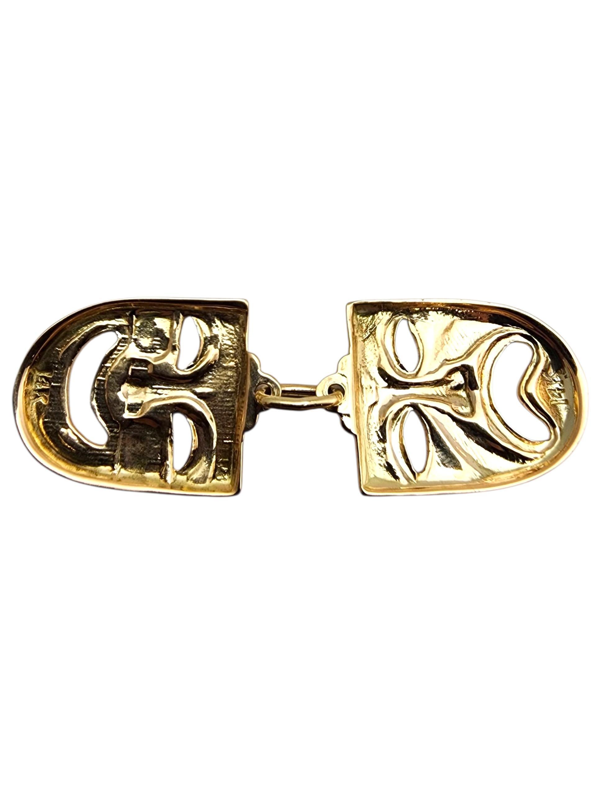 Charm en or jaune 14 carats Comédie et tragédie #23577 Pour femmes en vente