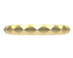 14 Karat Yellow Gold Concave Rhombus Bracelet