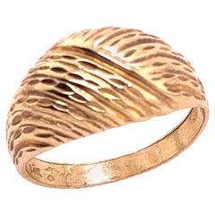 14 Karat Yellow Gold Contemporary Free Form Ring