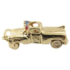 Vintage 14 Karat Yellow Gold Convertible Car Charm