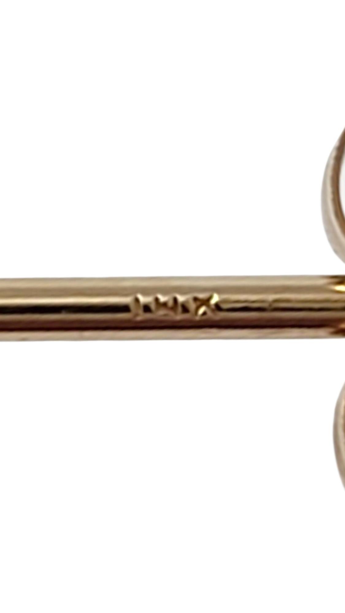 Boucles d'oreilles en or jaune 14 carats avec fleur de corail #21940 en vente 1